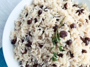 Small Rice and Peas or White Rice