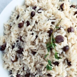 Small Rice and Peas or White Rice